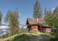 Die Lage der Almhütte ist ideal Direkter Zugang zu den Wanderwegen